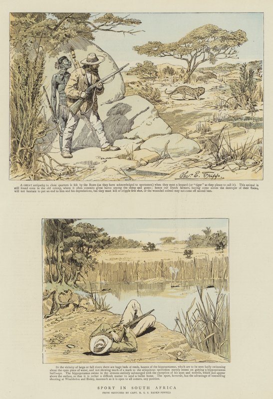 Sport in Zuid-Afrika door Charles Edwin Fripp