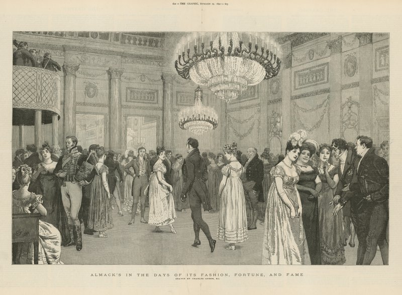 Interieur van Almack