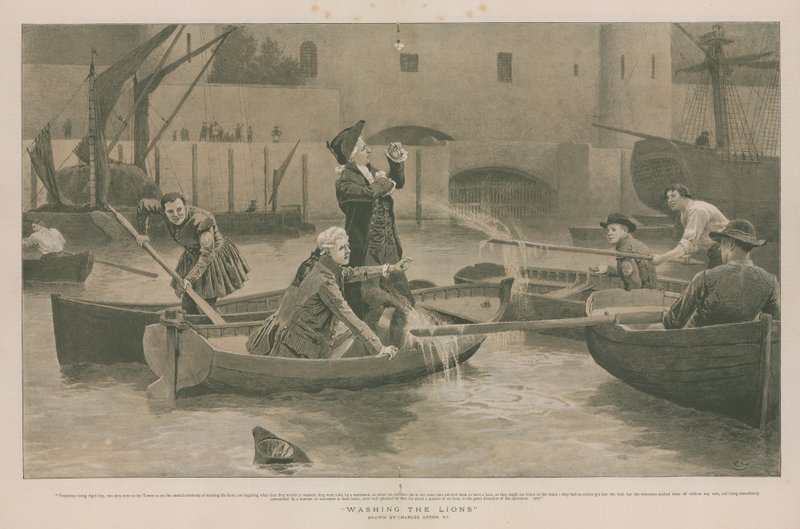 De leeuwen wassen door Charles Green