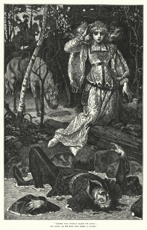 De heuvels van Yarrow (gravure) door Charles Gregory