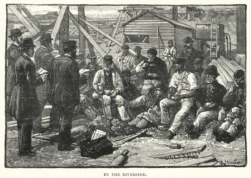 Aan de oever door after Charles J. Staniland