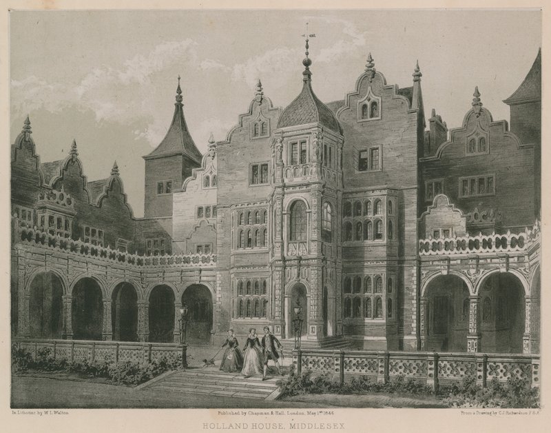 Holland House, Middlesex door Charles James Richardson
