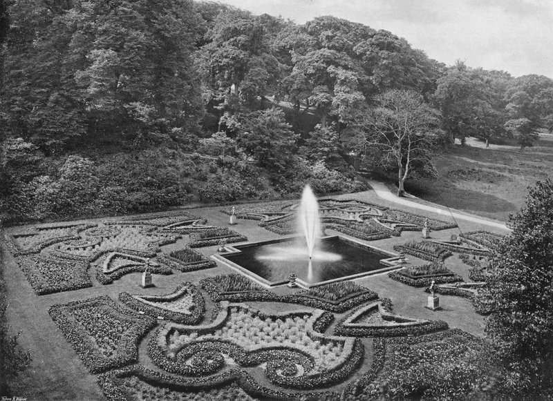De fontein tuin door Charles Latham
