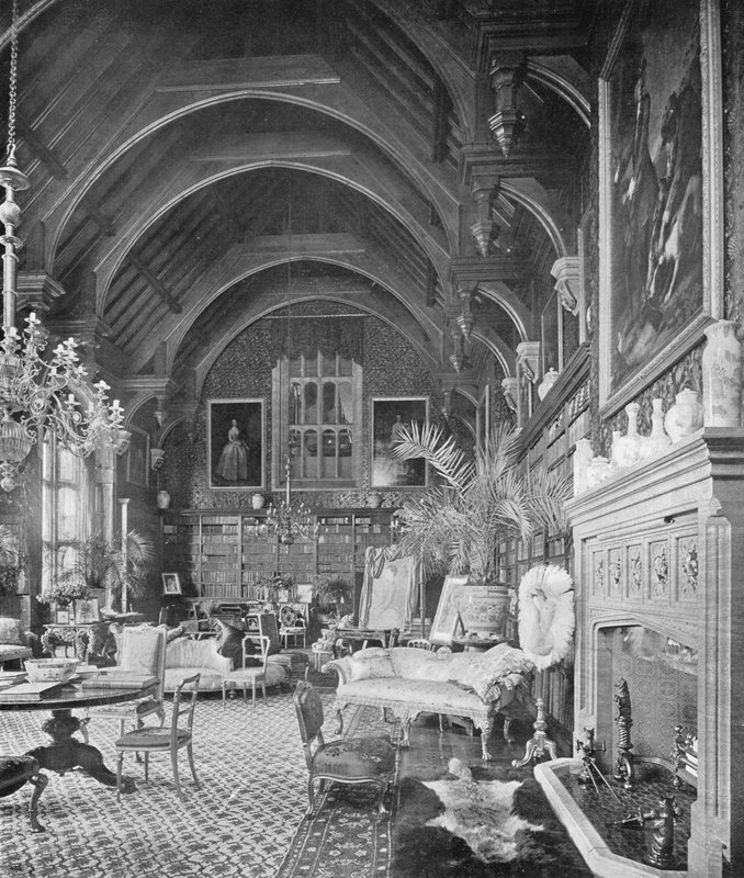 De Bibliotheek door Charles Latham