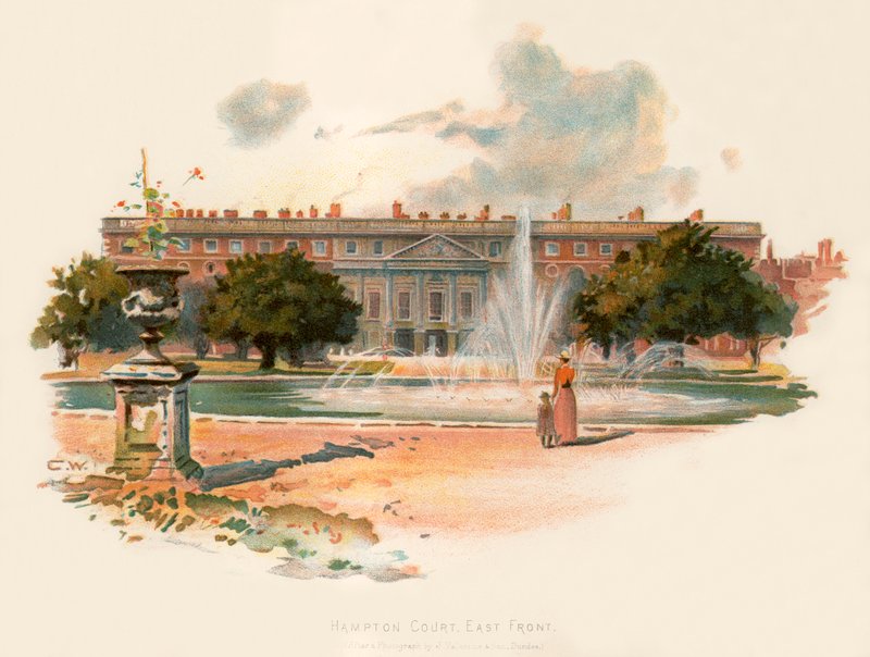 Hampton Court, oostzijde door Charles Wilkinson
