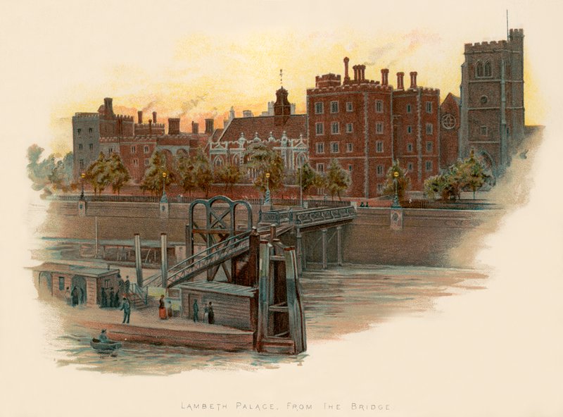 Lambeth Palace, vanaf de brug door Charles Wilkinson