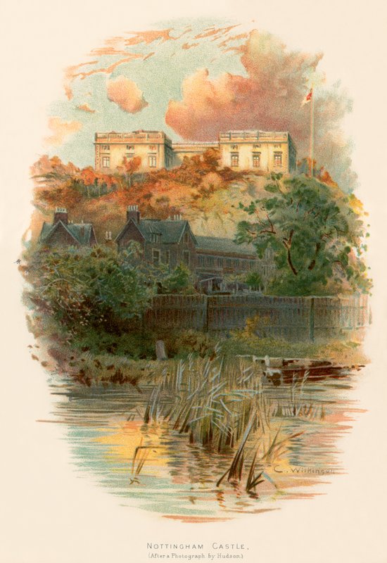Kasteel van Nottingham door Charles Wilkinson