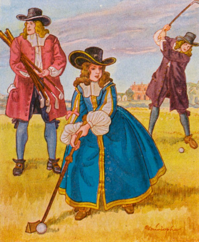 Golfspel door Christophe (1856 1945)