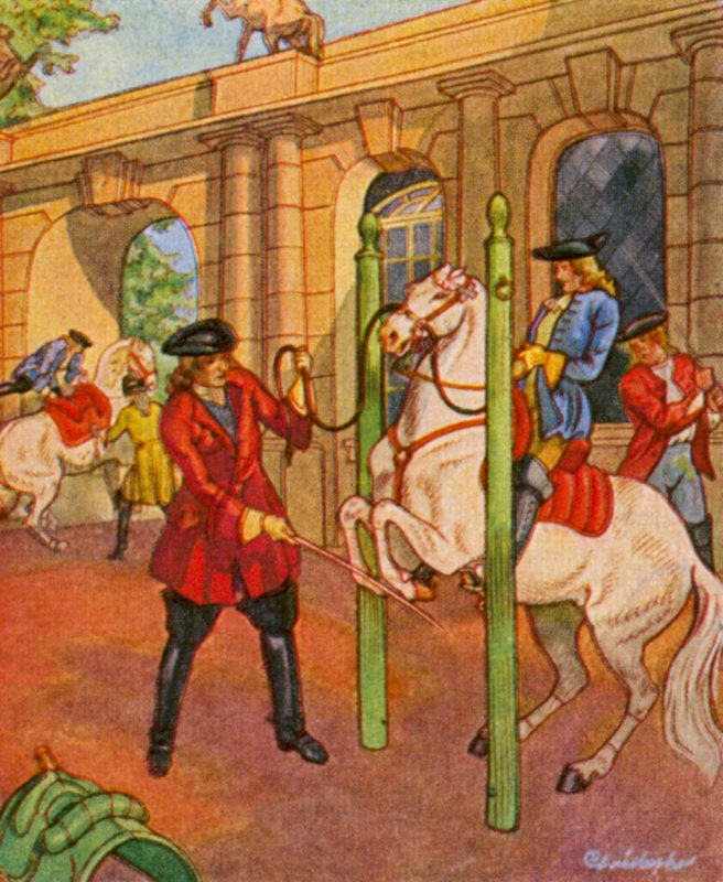 Reitschule / Rijschool door Christophe (1856 1945)
