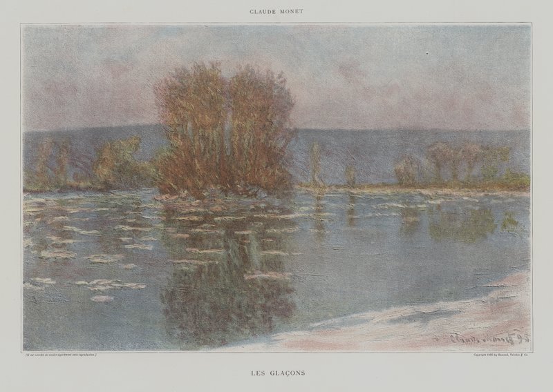 De IJsblokken door Claude Monet