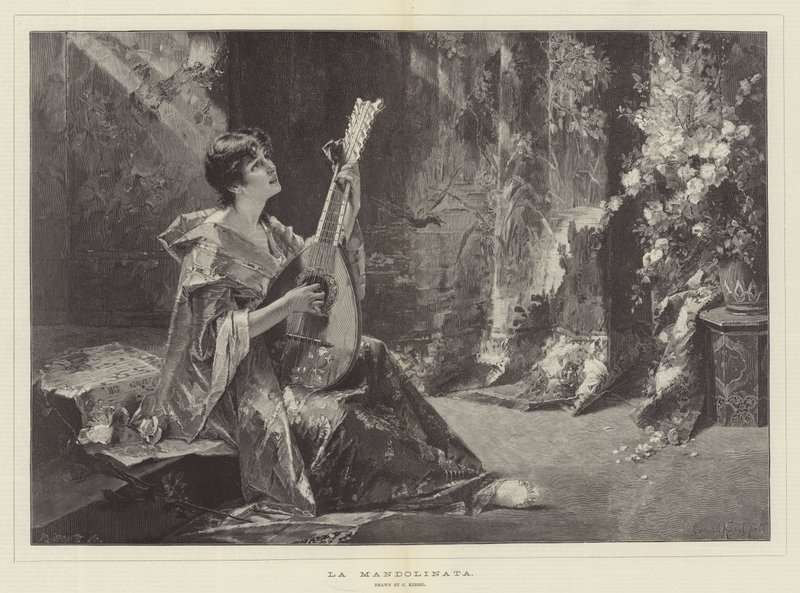 La Mandolinata door Conrad Kiesel