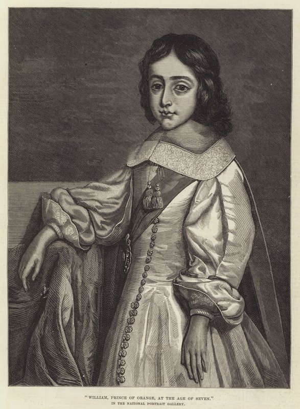 Willem, Prins van Oranje, op zevenjarige leeftijd, in de National Portrait Gallery door Cornelius Janssen van Ceulen
