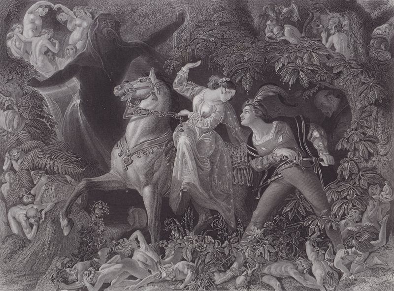 Undine door Daniel (after) Maclise