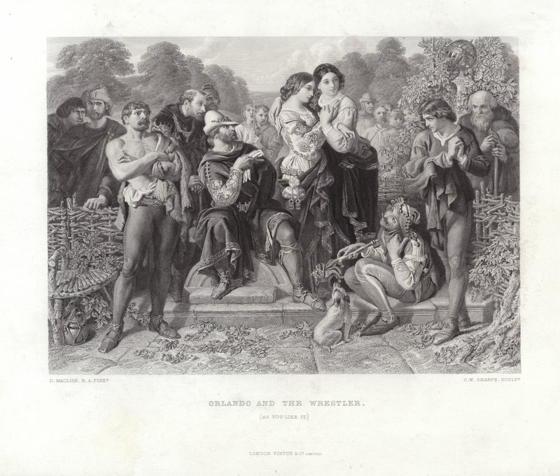 Orlando en de Worstelaar door Daniel Maclise