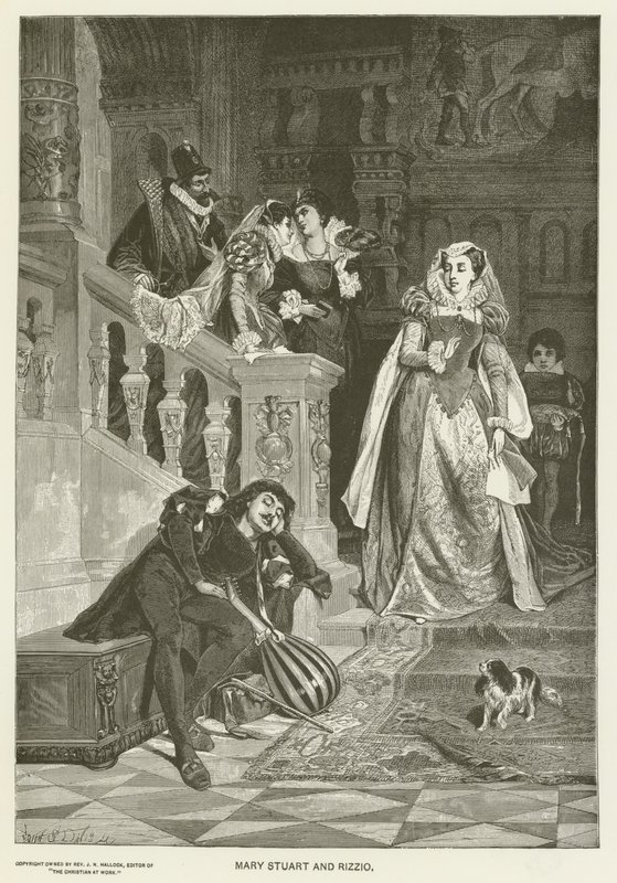 Mary Stuart en Rizzio door David Dalhoff Neal