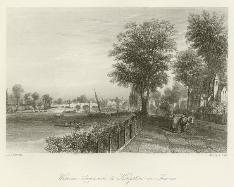 Westelijke Toegang tot Kingston-on-Thames door David Hall McKewan