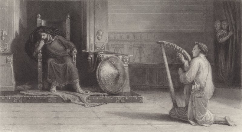 Een Psalm van David door David Wilkie