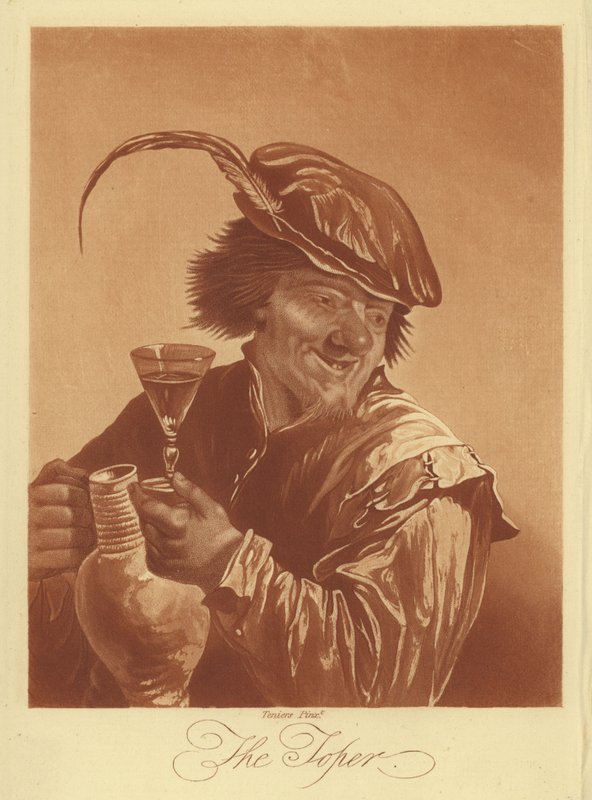 De drinker door David the Younger (after) Teniers