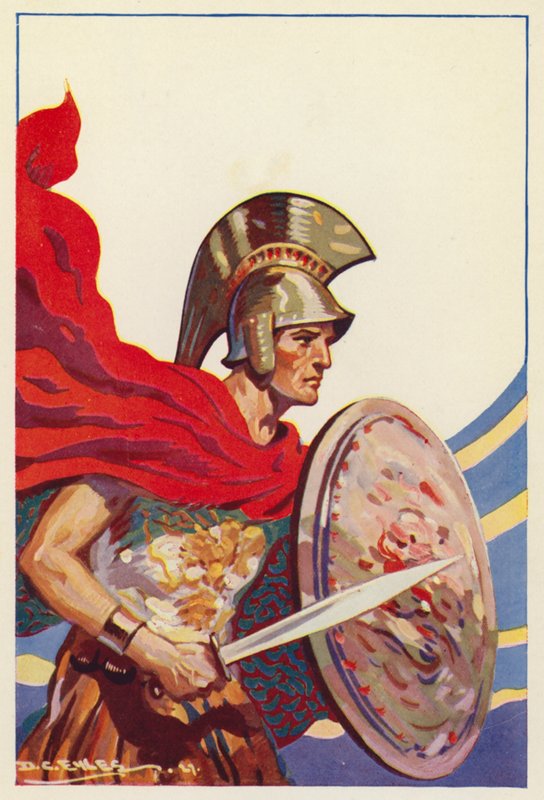 Ulysses (kleurenlitho) door Derek Charles Eyles