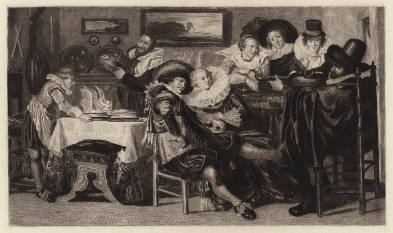 De Maaltijd door Dirck Hals