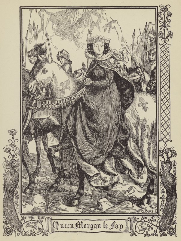 Koningin Morgan le Fay door Dora Curtis