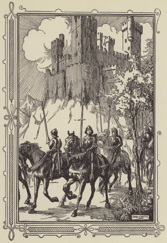 Sir Galahad in de abdij door Dora Curtis