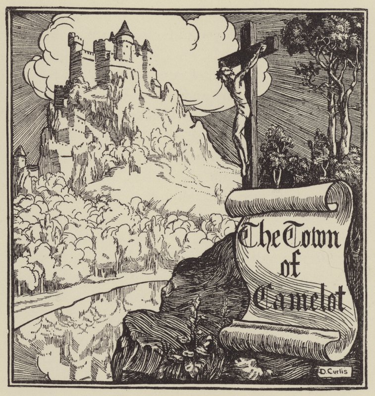 De stad Camelot door Dora Curtis