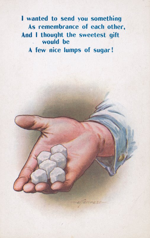 Suiker (kleurenlitho) door Douglas Tempest