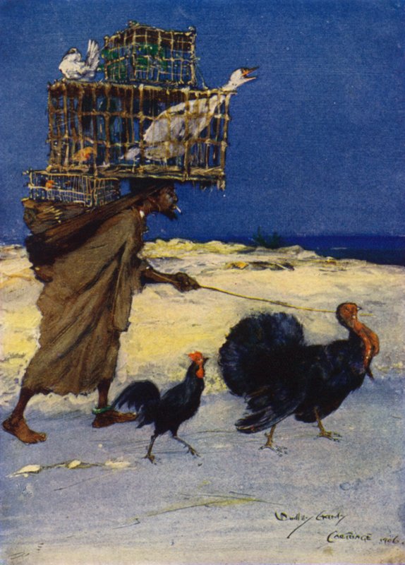 De vogelkenner, Carthago, Tunesië door Dudley Hardy