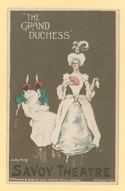 De Groothertogin, Het Savoy Theater, Londen door Dudley Hardy