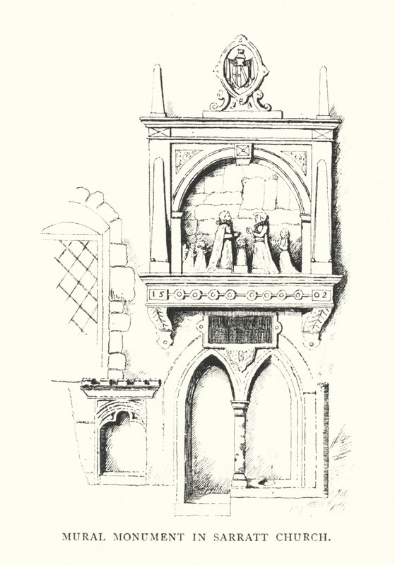 Muurschildering in de kerk van Sarratt door Duncan Moul