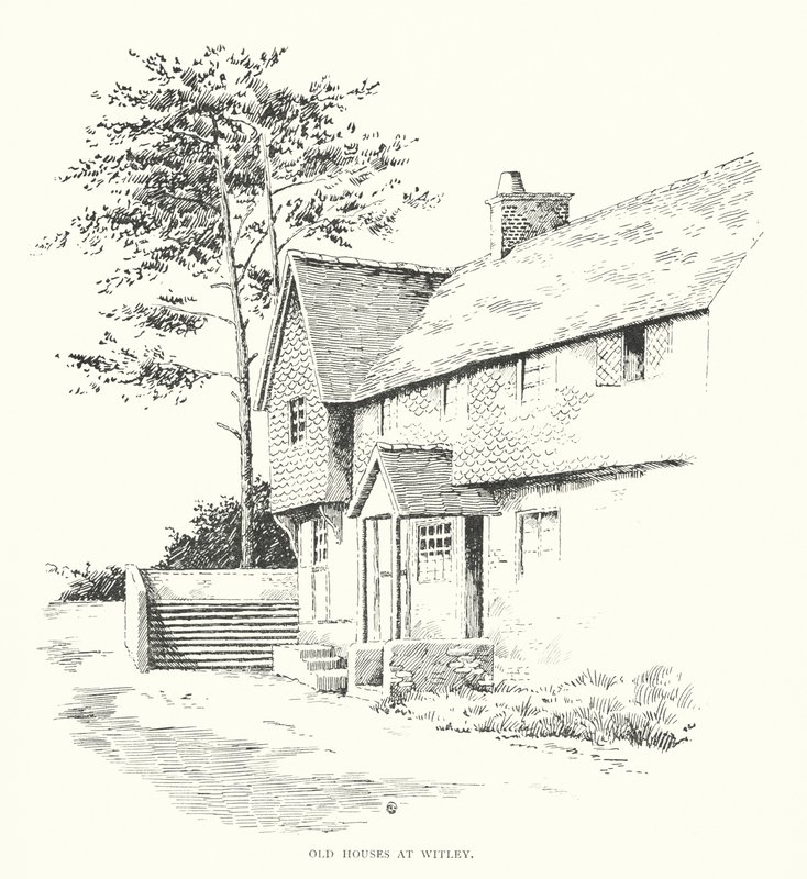 Oude huizen in Witley door Duncan Moul