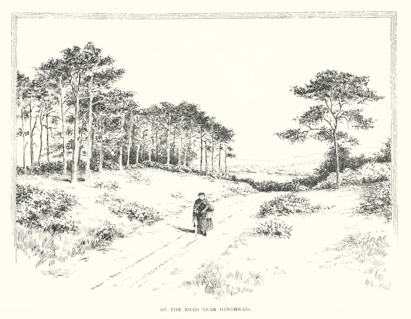 Op de weg nabij Hindhead door Duncan Moul
