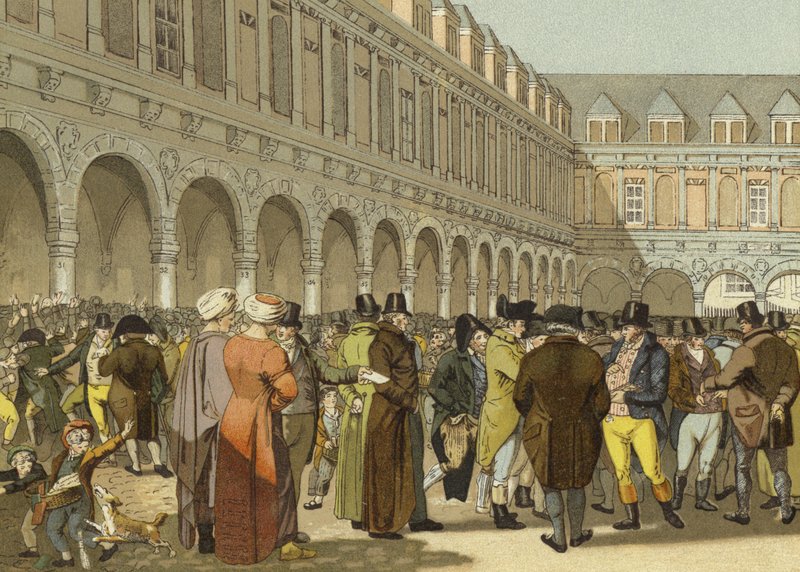De Grote Beurs van Amsterdam, 19e eeuw door Dutch School