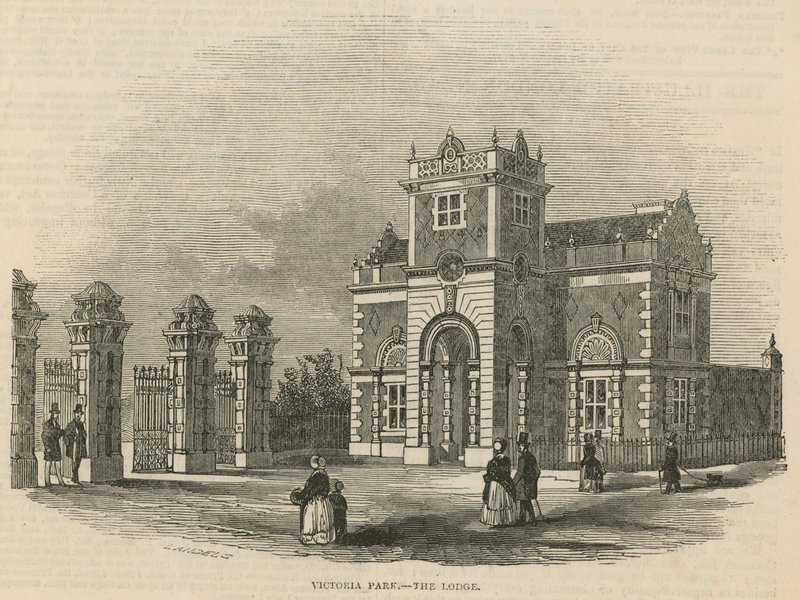 Victoria Park - de Lodge door Ebenezer Landells