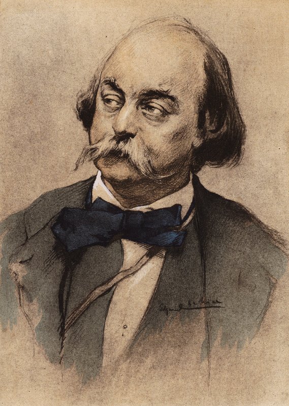 Portret van Gustave Flaubert door Edgar Chahine