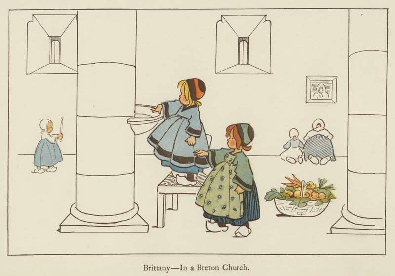 Bretagne, in een Bretonse kerk door Edith Farmiloe