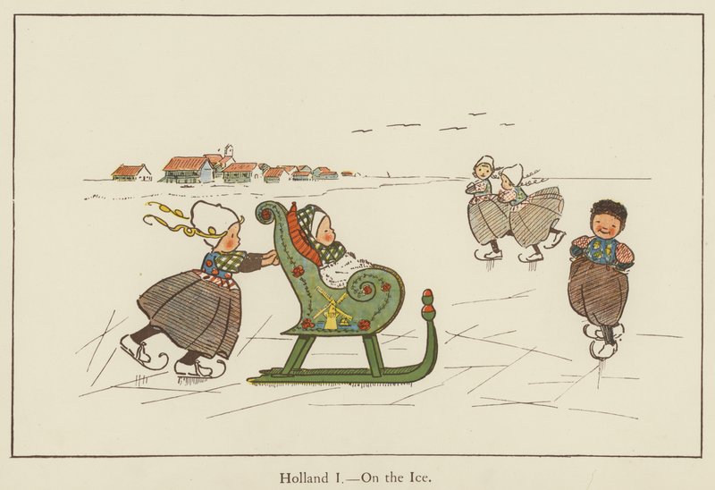 Nederland, op het ijs door Edith Farmiloe