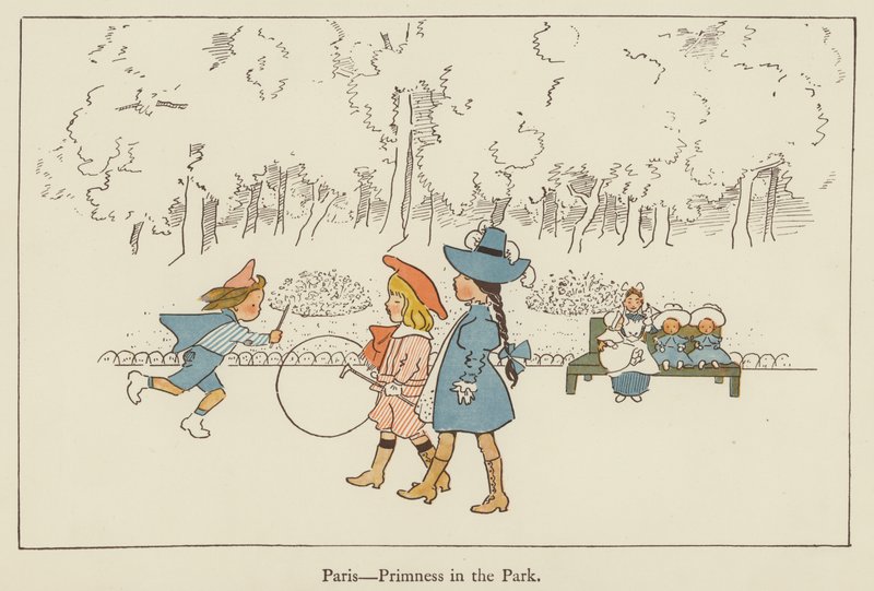 Parijs, netheid in het park door Edith Farmiloe