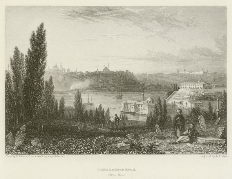 Constantinopel, vanaf Pera door Edmund Thomas Parris
