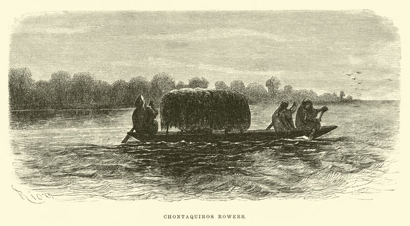 Chontaquiros roeiers door Edouard Riou
