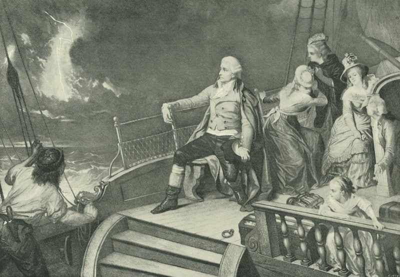 Haydn componeert zijn Schepping (gravure) door Edouard Jean Conrad Hamman