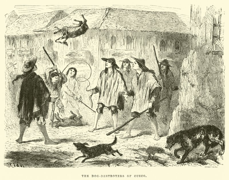 De Hondendoders van Cuzco door Edouard Riou
