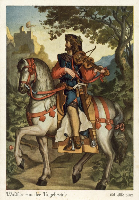 Walther von der Vogelweide door Eduard Ille