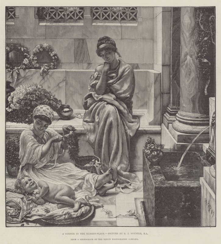 Een Hoek op de Markt door Edward John Poynter