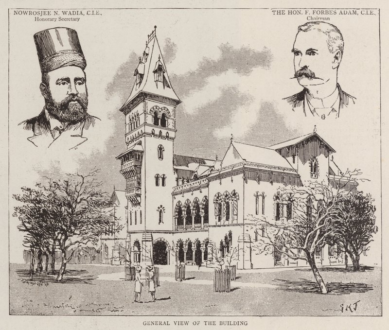 Het Victoria Jubilee Technisch Instituut, Bombay door Edward Killingworth Johnson