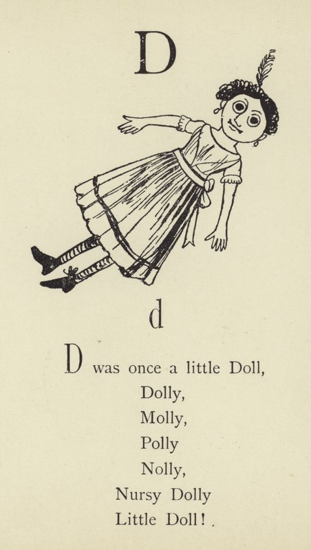 De letter D door Edward Lear