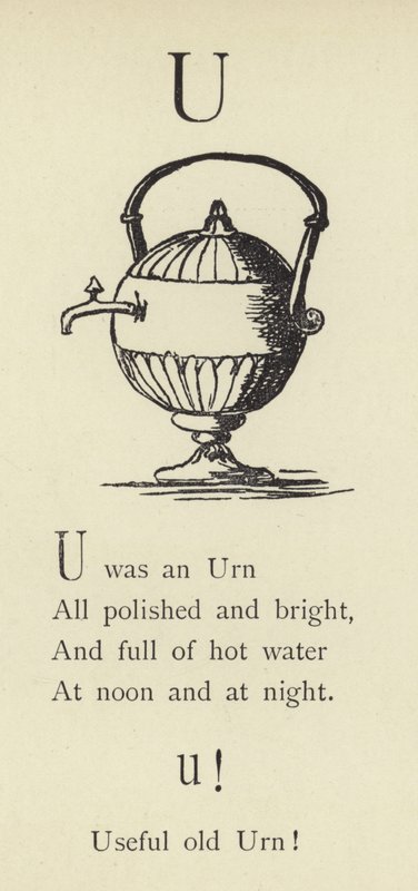 De letter U door Edward Lear