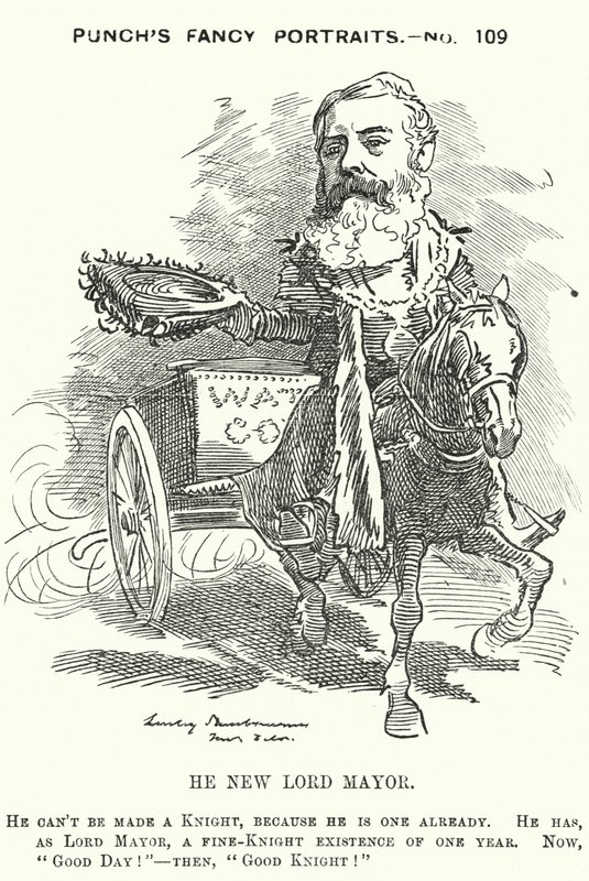 Punch cartoon: Sir Robert Fowler door Edward Linley (after) Sambourne