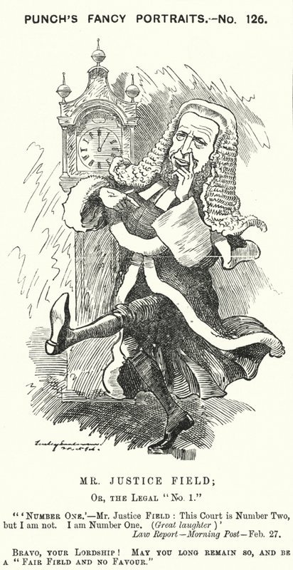 Punch cartoon: William Field door Edward Linley (after) Sambourne